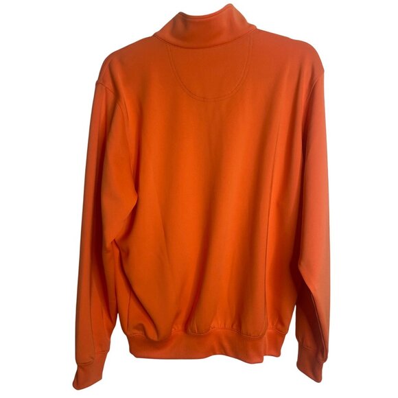 F&G Tech Sweatshirt Mens M Orange Golf Athleisure Sports Active Training Shirt‎ - Picture 4 of 11